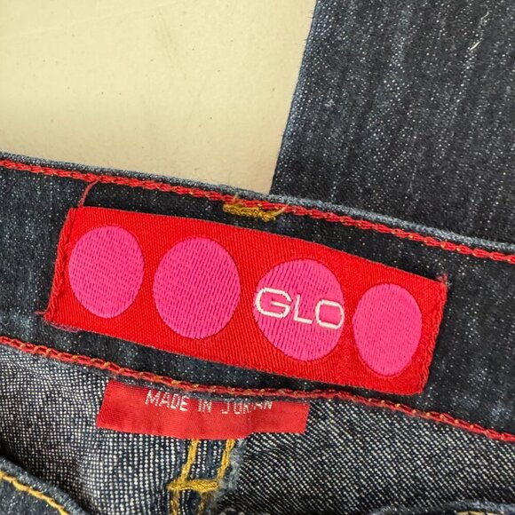 GLO Jeans Y2K Denim Boot Cut Vintage Women’s Junior Size 11 Long Dark Blue - Picture 4 of 4